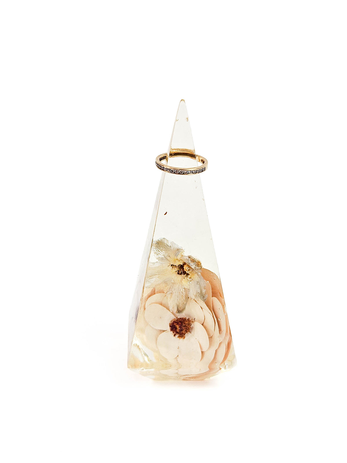 Necklace with a heart-shaped pendant on a white background