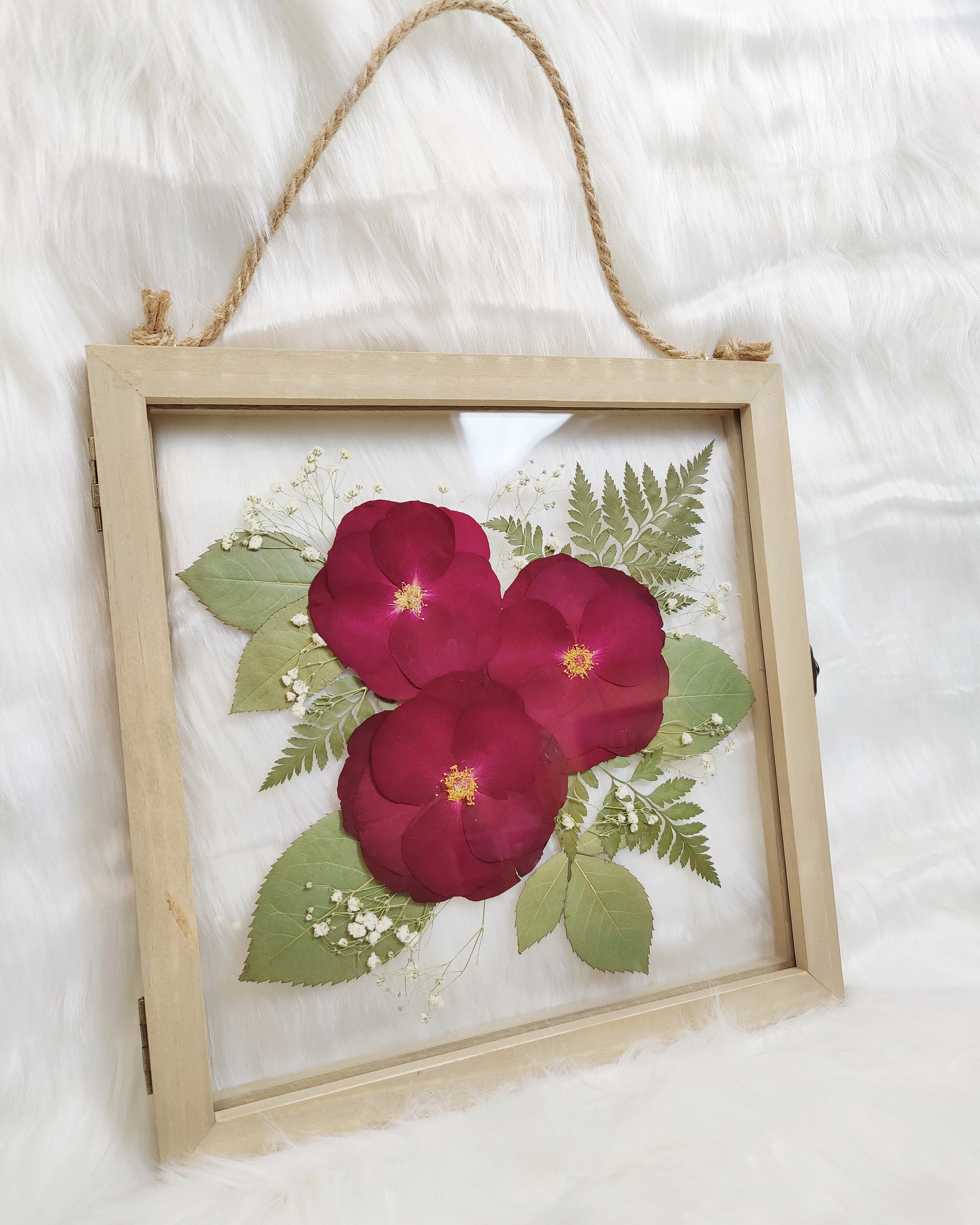 Personalized Pressed and Framed Flower Bouquets