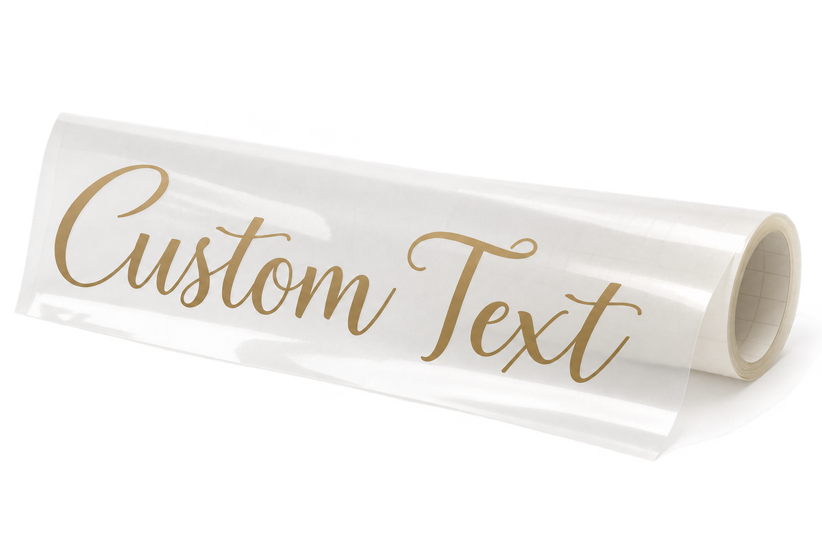 Custom Vinyl/Holographic Text